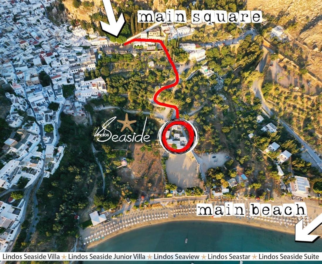 Lindos Seaview Apartment מראה חיצוני תמונה